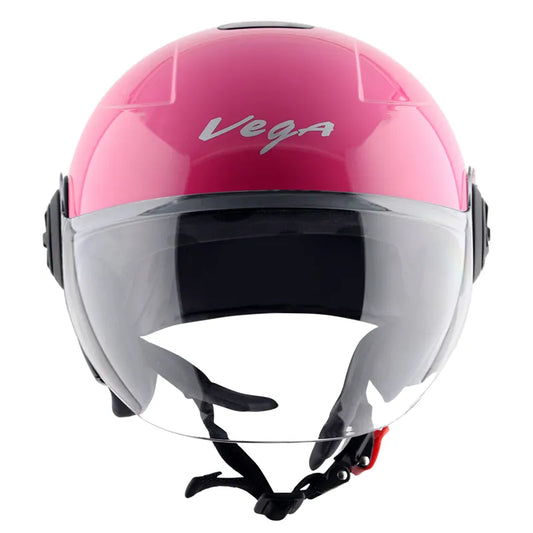VEGA Chap Dx Sold Pink Half Face Helmet