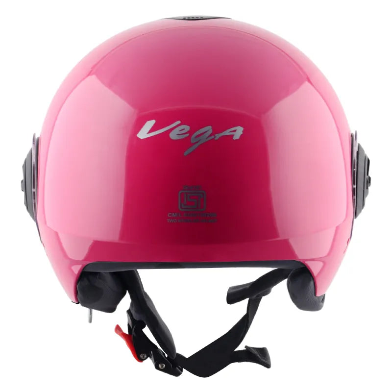 VEGA Chap Dx Sold Pink Half Face Helmet