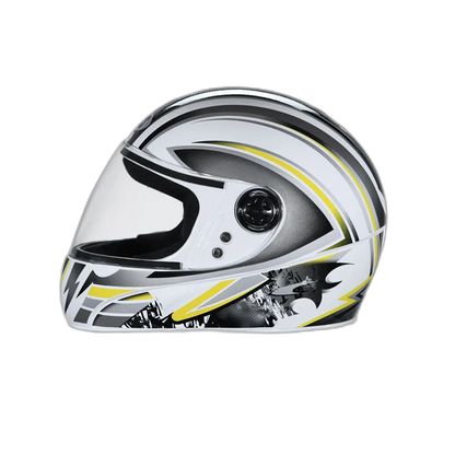 STUDDS Chrome D1 White N4 Full Face Helmet