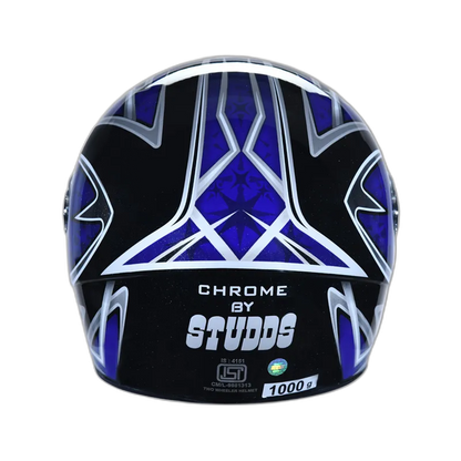 STUDDS Chrome D2 Black N1 Full Face Helmet