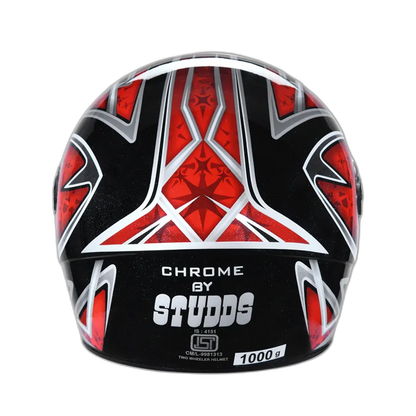 STUDDS Chrome D2 Black N2 Full Face Helmet