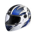 STUDDS Chrome D3 White N1 Full Face Helmet