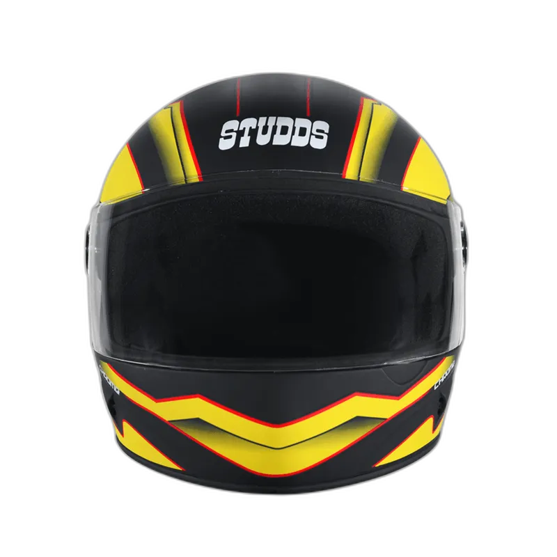 STUDDS Chrome D4 Matt Black N5 Full Face Helmet