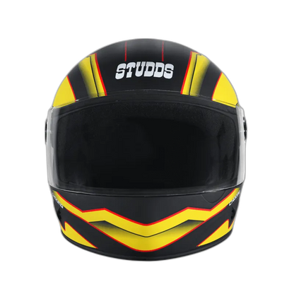 STUDDS Chrome D4 Matt Black N5 Full Face Helmet