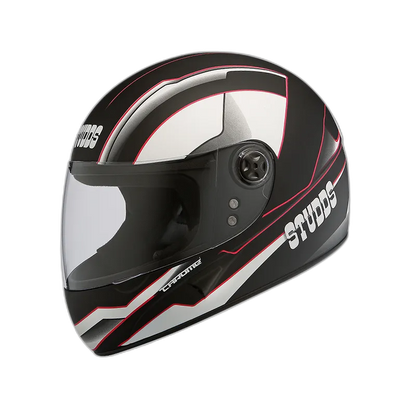 STUDDS Chrome D4 Matt Black N8 Full Face Helmet
