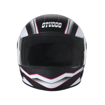STUDDS Chrome D4 Matt Black N8 Full Face Helmet