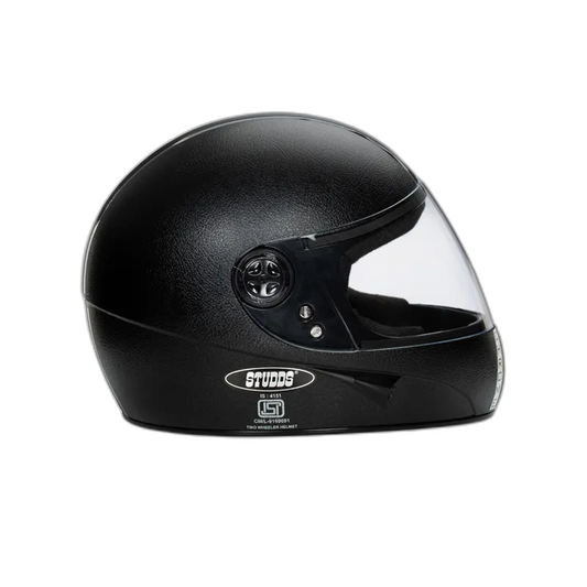 STUDDS Chrome Eco Black Full Face Helmet
