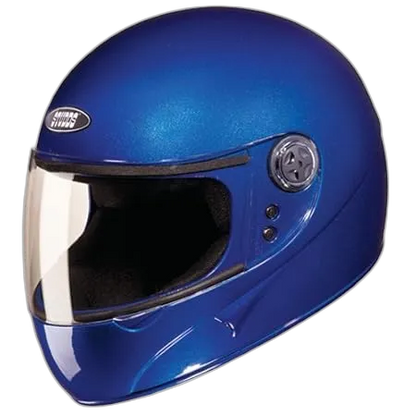 STUDDS Chrome Eco Blue Full Face Helmet
