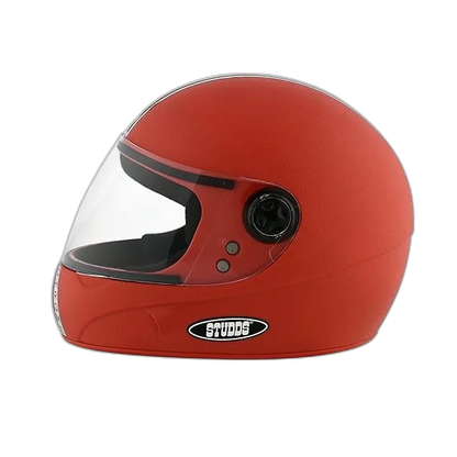 STUDDS Chrome Eco Red Full Face Helmet