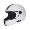 STUDDS Chrome Eco White Full Face Helmet