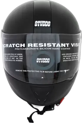 STUDDS Chrome Elite Black 540M Full Face Helmet