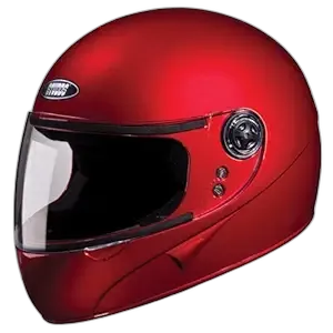 STUDDS Chrome Super Cherry Red Full Face Helmet