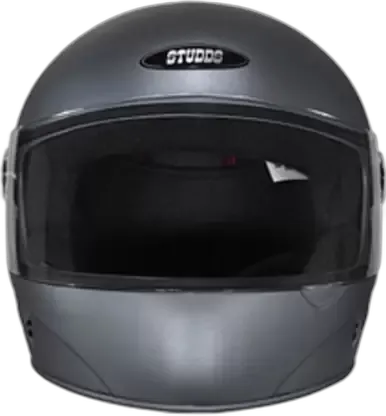 STUDDS Chrome Super Matt Gun Grey Full Face Helmet