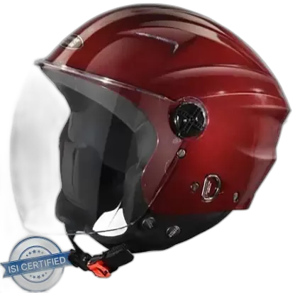 STUDDS Chrome Super Wine Red Full Face Helmet