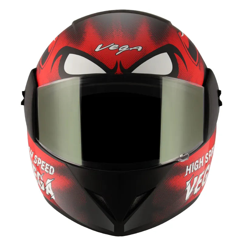 VEGA Cliff Devil Black Red Full Face Helmet