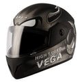 VEGA Cliff Devil Dull Black Grey Full Face Helmet