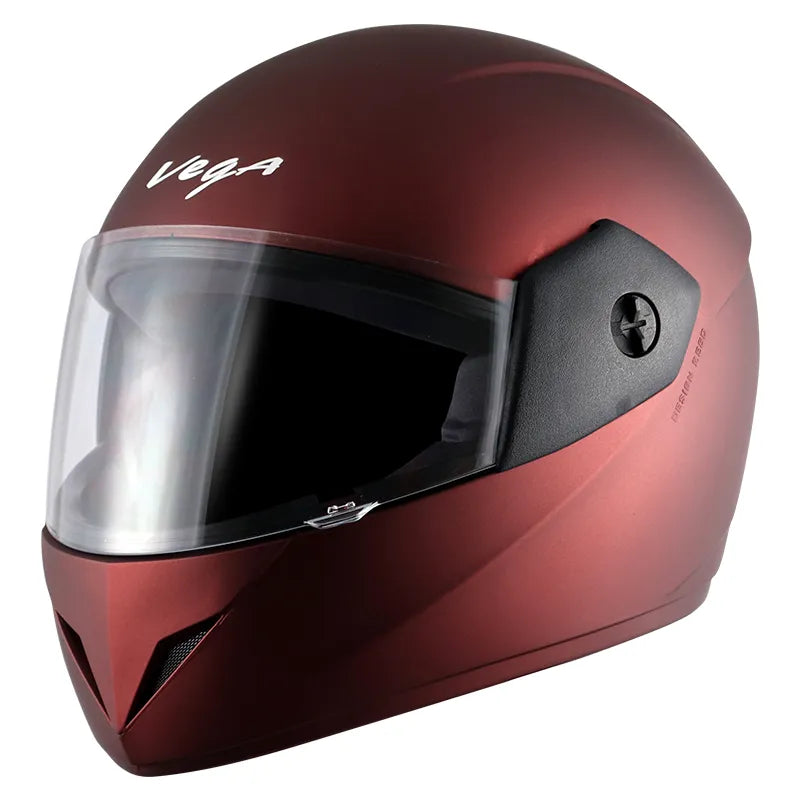 VEGA Cliff Dx Dull Burgundy Full Face Helmet