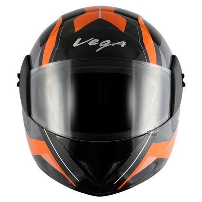 VEGA Cliff Pioneer Black Orange Full Face Helmet