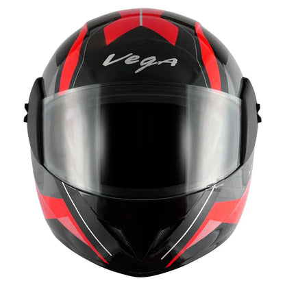 VEGA Cliff Pioneer Black Red Full Face Helmet
