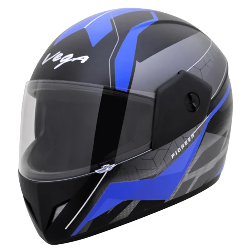 VEGA Cliff Pioneer Dull Black Blue Full Face Helmet