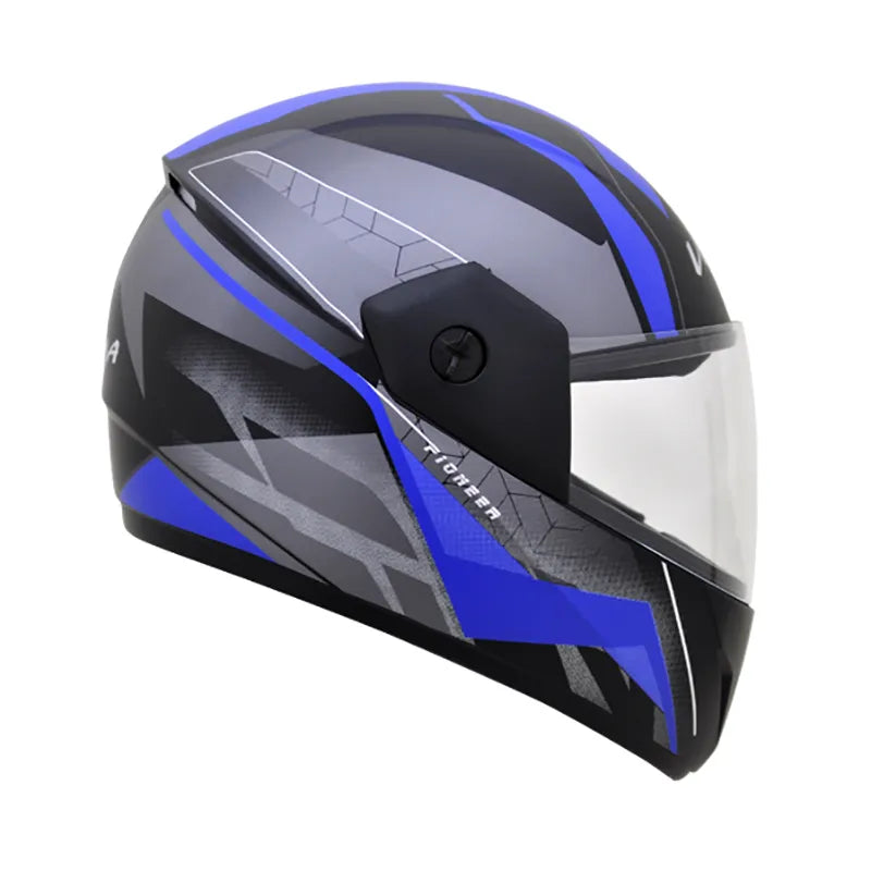 VEGA Cliff Pioneer Dull Black Blue Full Face Helmet