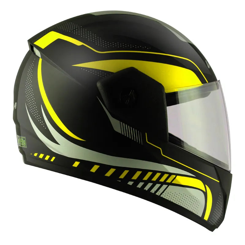 VEGA Cliff Styler Black Neon Yellow Full Face Helmet