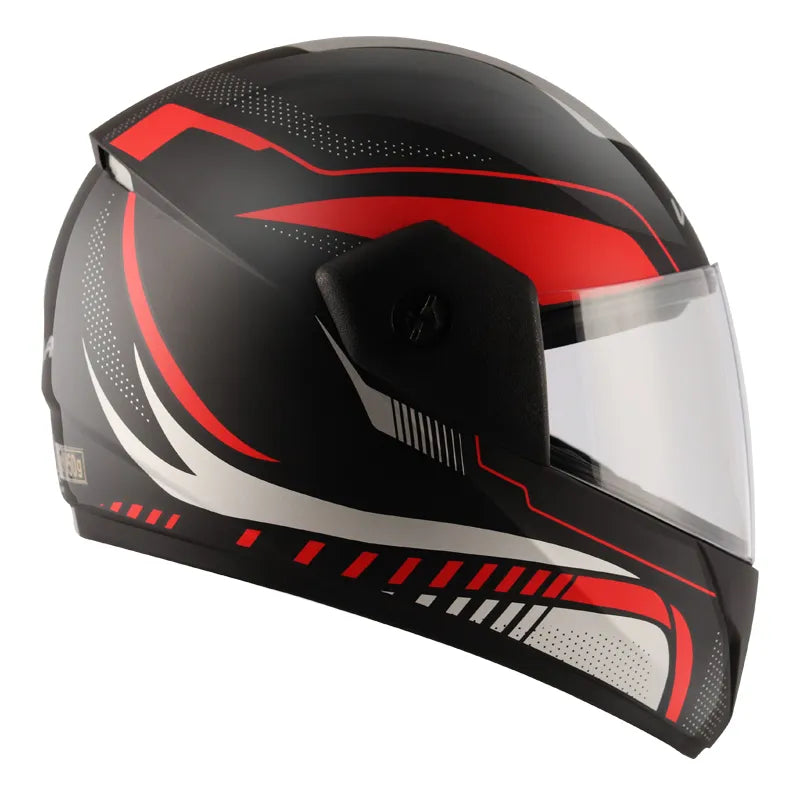 VEGA Cliff Styler Black Red Full Face Helmet