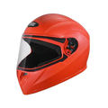 STUDDS Crest Fluorescent Orange Full Face Helmet