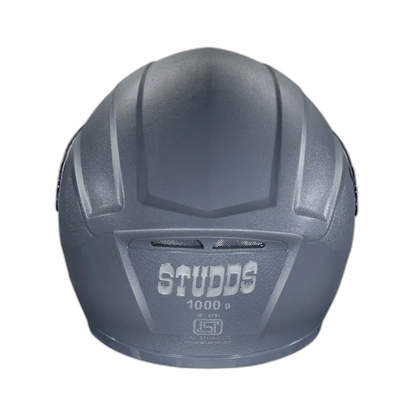 STUDDS Crest Grey Full Face Helmet