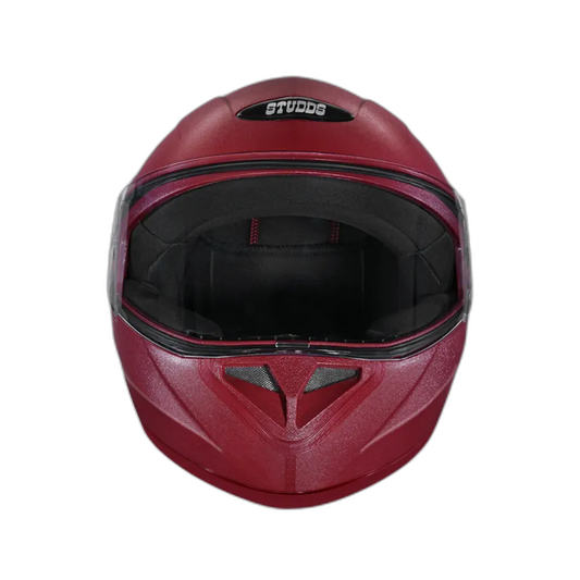 STUDDS Crest Maroon Full Face Helmet