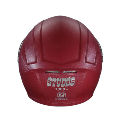 STUDDS Crest Maroon Full Face Helmet