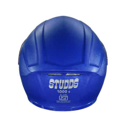 STUDDS Crest Royal Blue Full Face Helmet