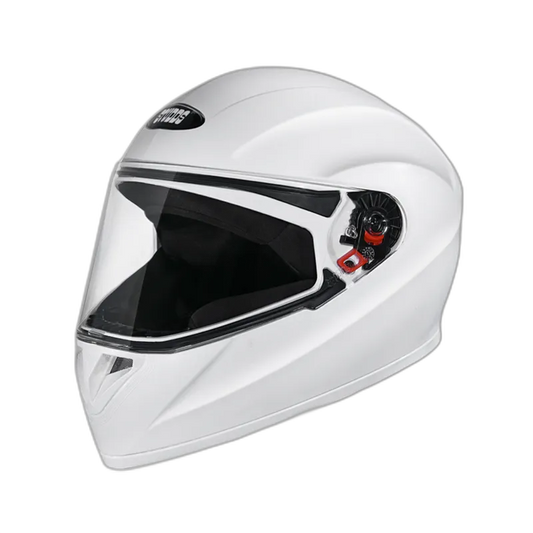 STUDDS Crest White Full Face Helmet
