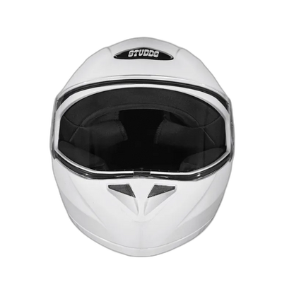 STUDDS Crest White Full Face Helmet