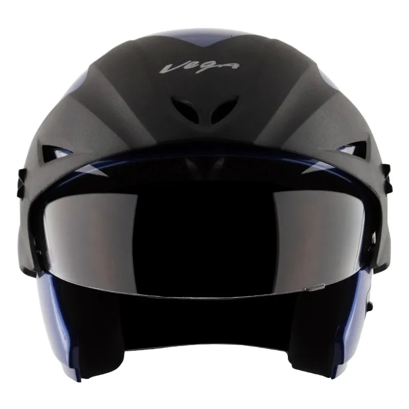 Vega Cruiser Blue Half Face Helmet