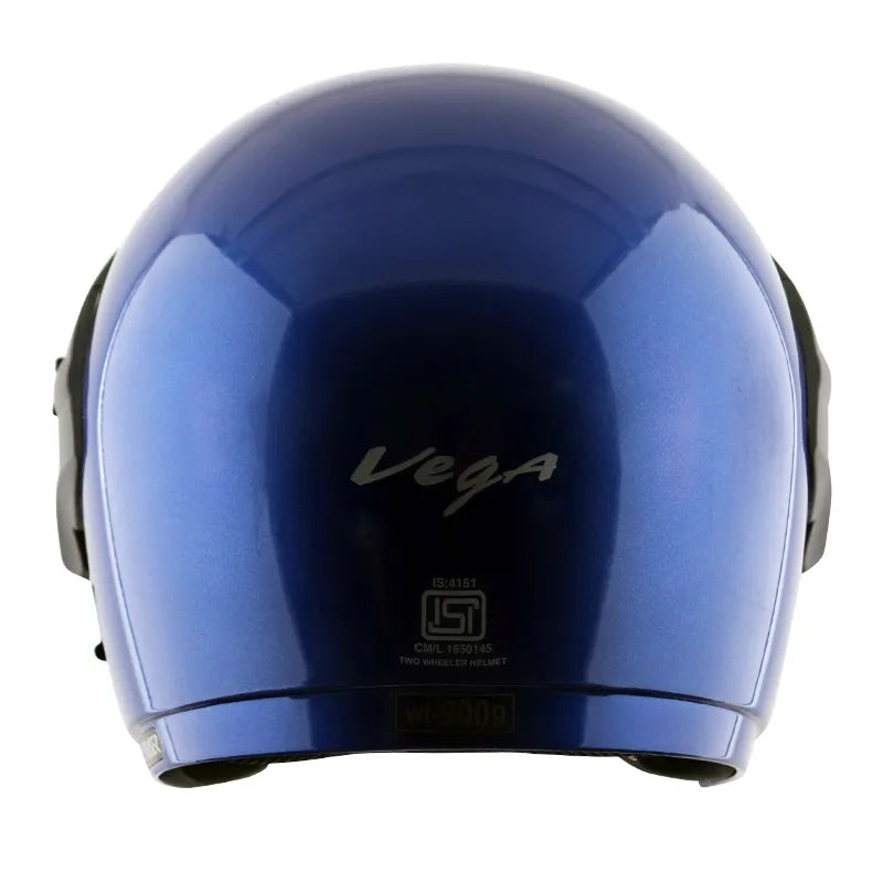 Vega Cruiser Blue Half Face Helmet