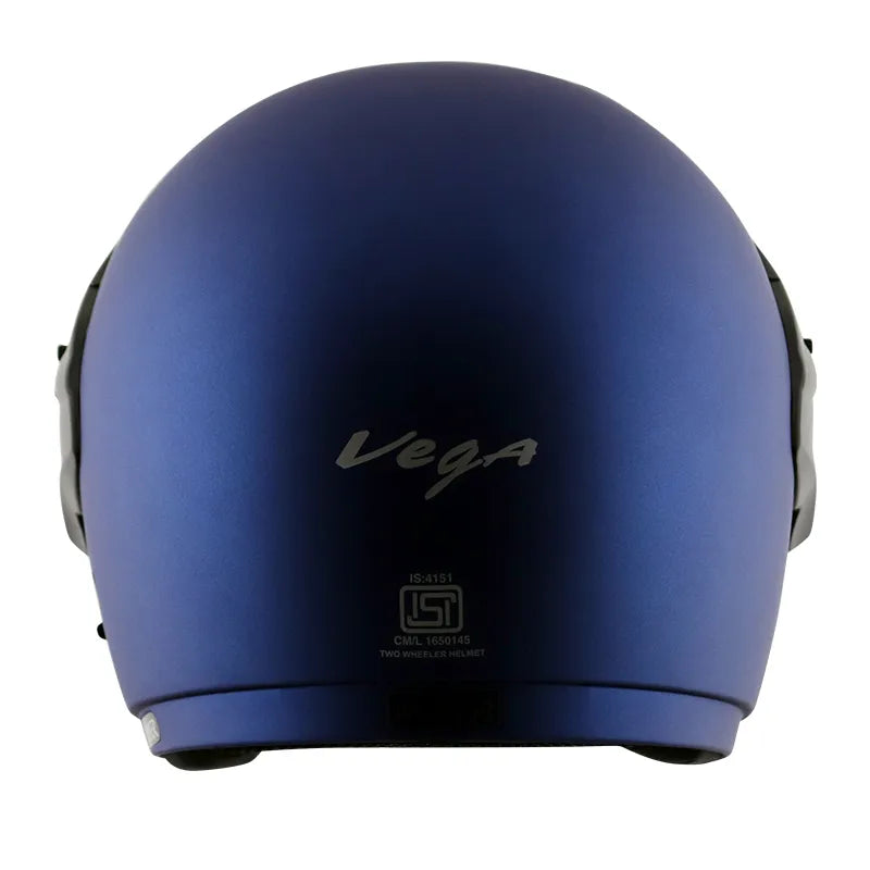 VEGA Cruiser Dull Blue Half Face Helmet
