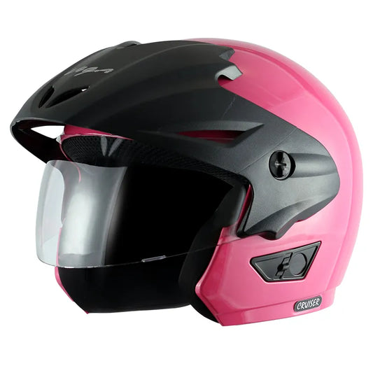 VEGA Cruiser Pink Half Face Helmet