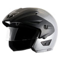 VEGA Cruiser Silver Half Face Helmet