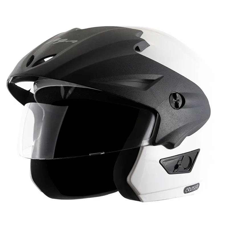Vega Cruiser White Half Face Helmet