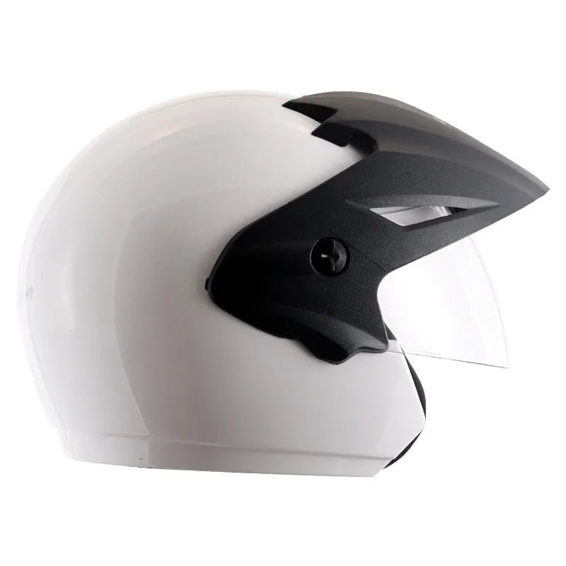 Vega Cruiser White Half Face Helmet