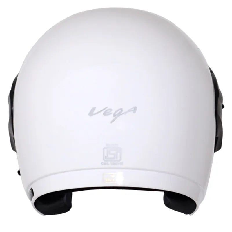 Vega Cruiser White Half Face Helmet