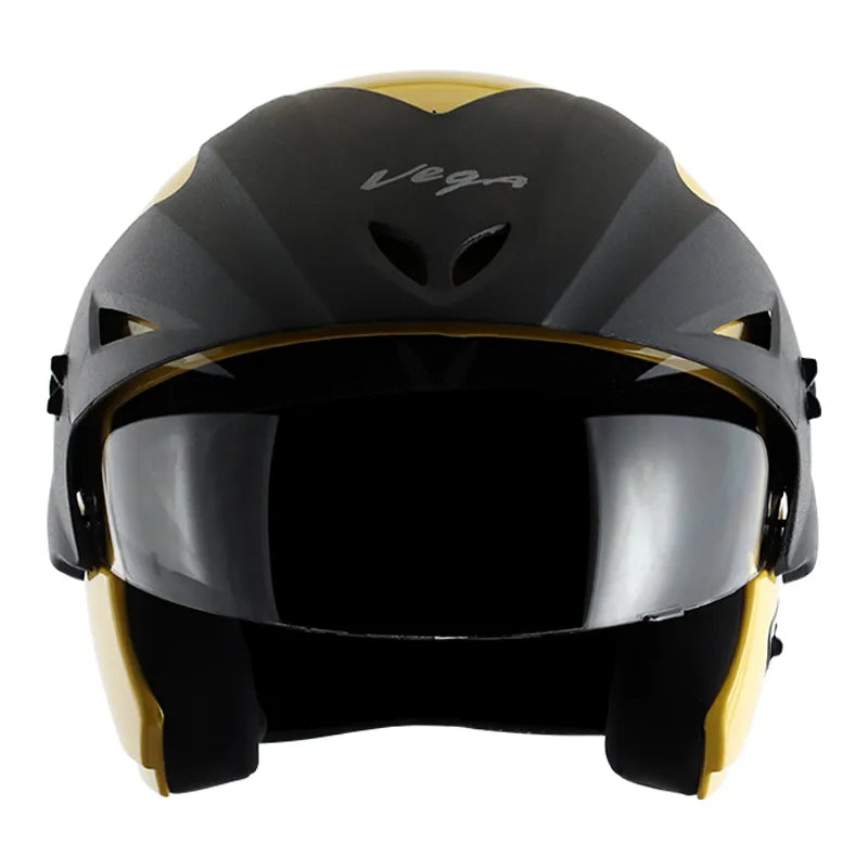 VEGA Cruiser Yellow Half Face Helmet