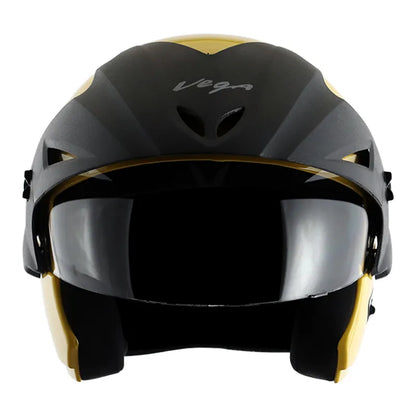 VEGA Cruiser Yellow Half Face Helmet