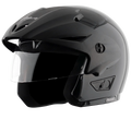 VEGA Cruiser Without Peak Black Half Face Helmet