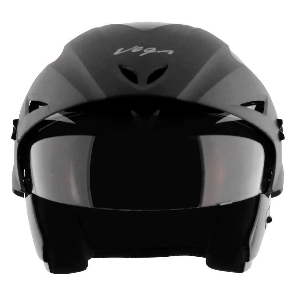VEGA Cruiser Without Peak Black Half Face Helmet