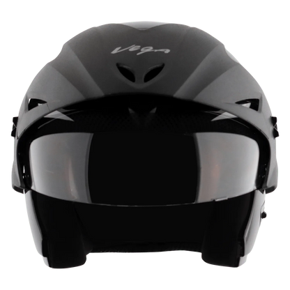 VEGA Cruiser Without Peak Black Half Face Helmet