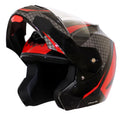 VEGA Crux Dx Checks Black Red Full Face Helmet