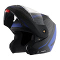 VEGA Crux Dx Checks Dull Black Blue Full Face Helmet