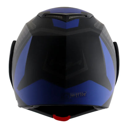 VEGA Crux Dx Checks Dull Black M Blue Flip Up Helmet
